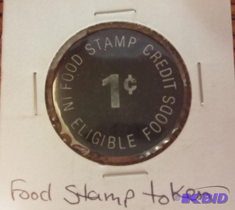ONE CENT FOOD STAMP TOKEN...