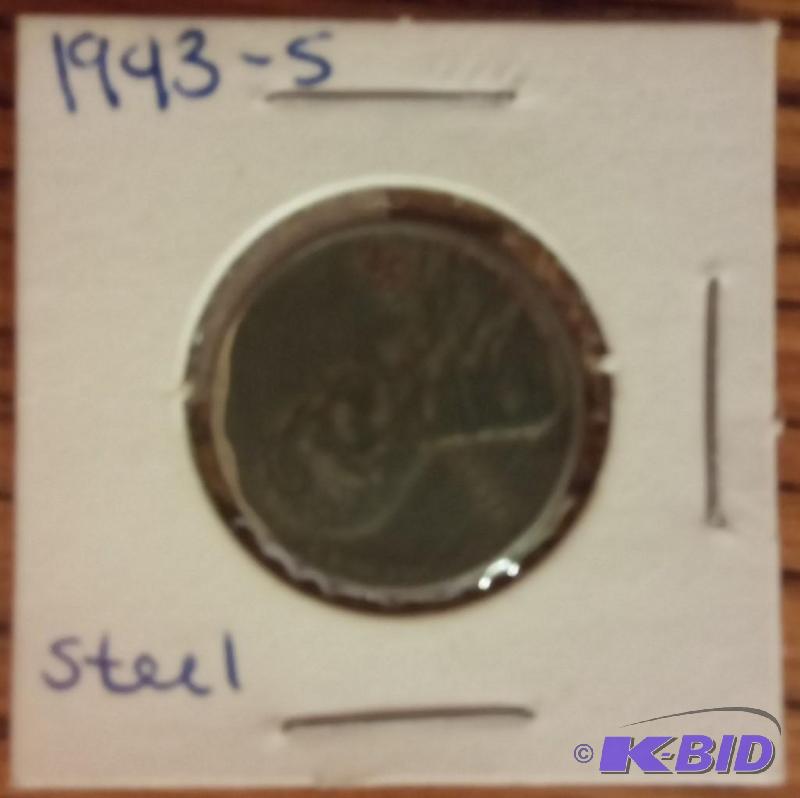1943 S STEAL WHEAT PENNY...