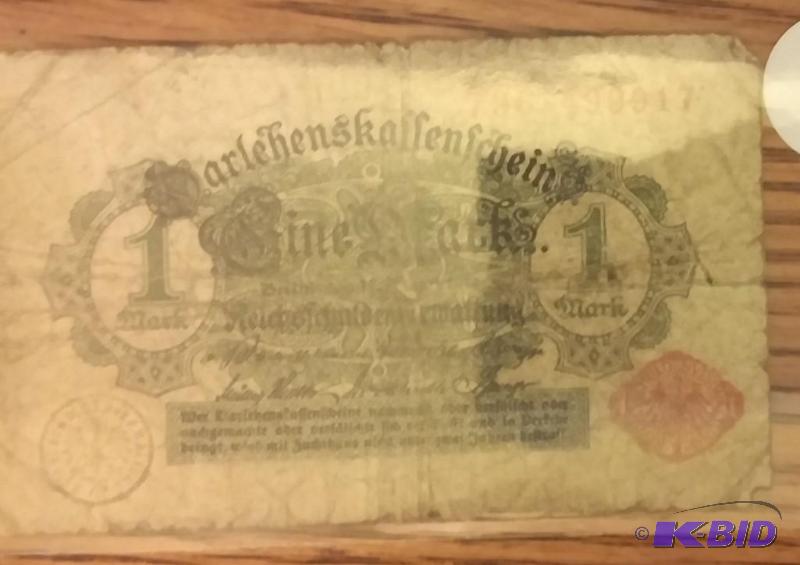 1914 GERMAN 1 MARK NOTE...