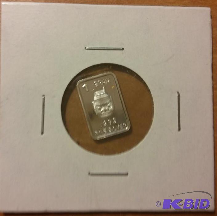 1 GRAM BAR OF SILVER...