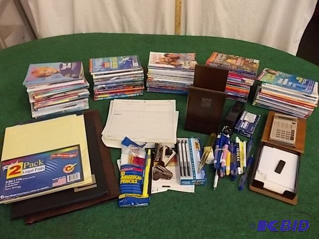lot 14 image: Lot Of Office Supplies Legal Pads, Carbon Pa...