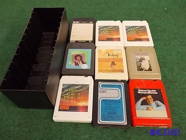 lot 19 image: 9-Assorted 8-Track Tapes...