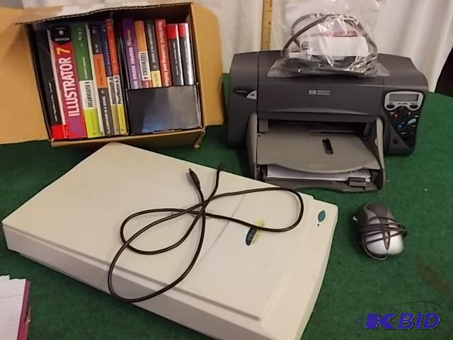 lot 36 image: Primax&nbspScanner, HP Photo Smart Printer W...