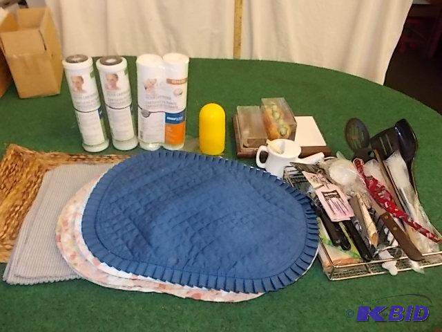 lot 63 image: 4-New Omni Water Filters, Cheese&nbspTray, K...