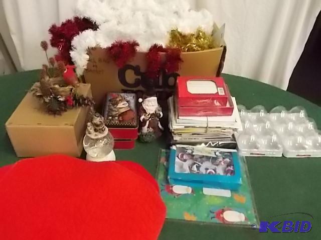 lot 73 image: 2-Box Lots Of Christmas Related Large Box Of...