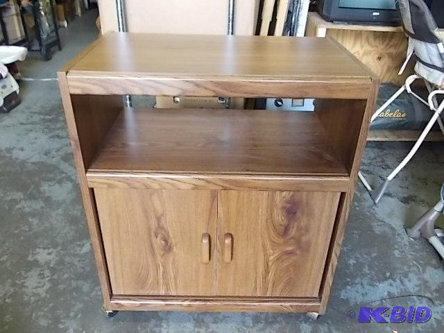 lot 9 image: 2-Door Cabinet On Wheels (28-12x18x34 Tall)...