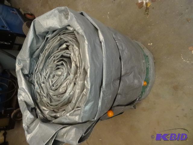 lot 104 image: Large grey tarp...
