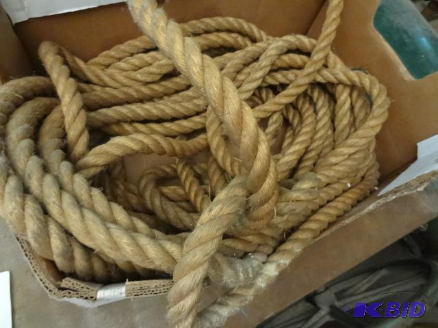 lot 109 image: 1" heavy duty rope....