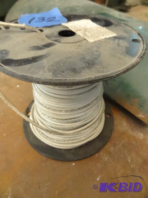 lot 132 image: Partial roll of copper strand wire. #12....