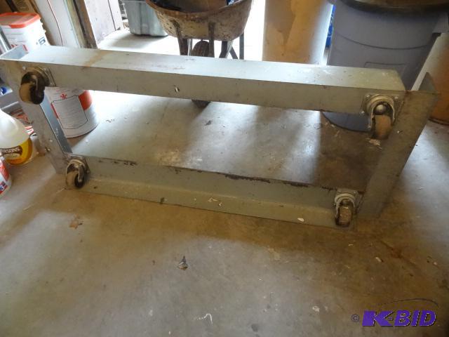 lot 13A image: 24 x 48 heavy duty steel cart...