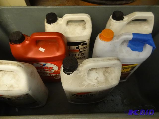 lot 148 image: 4 partial gals of antifreeze. Does not includ...
