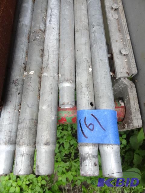 lot 161 image: 53" tapered end conduit pipe. Qty 7 piec...