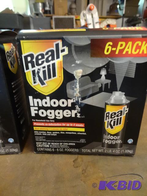 lot 172 image: Real kill indoor fogger. 6 pack...