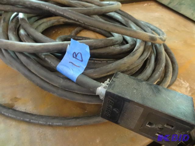 lot 1B image: 220 volt heavy duty extension welder cord....