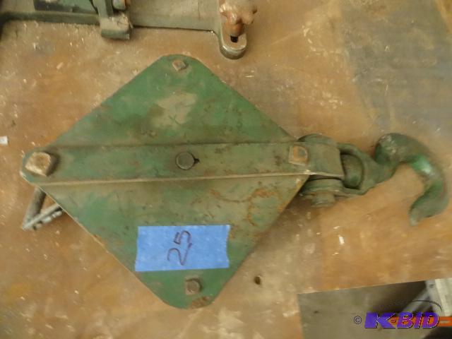 lot 25 image: Giant steel double rope pulley...