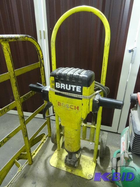 lot 28 image: Bosch Brute jack hammer. Comes with 4 bits...