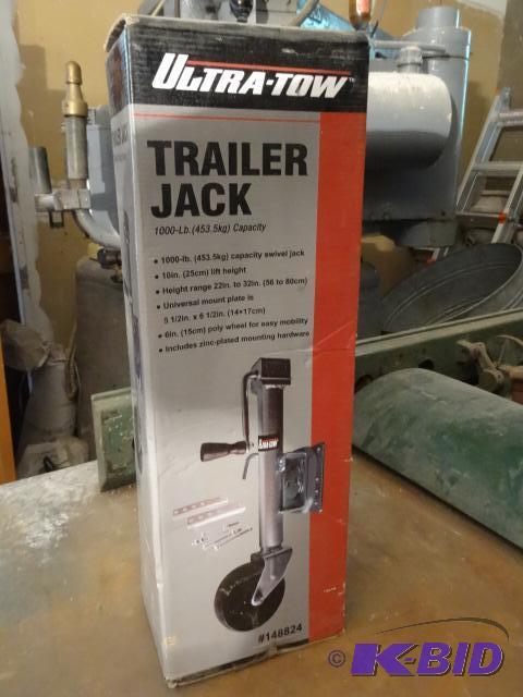 lot 76 image: Ultra tow trailer jack. New in box. 1000 lb c...