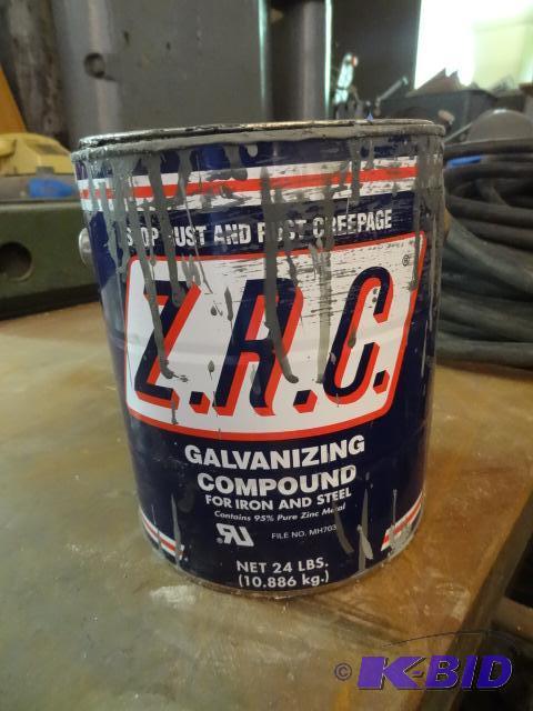 lot 97 image: 1 gal can Z.A.C. galvanizing compound...
