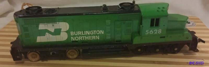 lot 20 image: Vintage Tyco Ho Scale 5628 Burlington Norther...