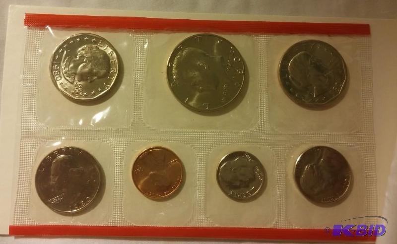 1980 Uncirculated US Mint Set...