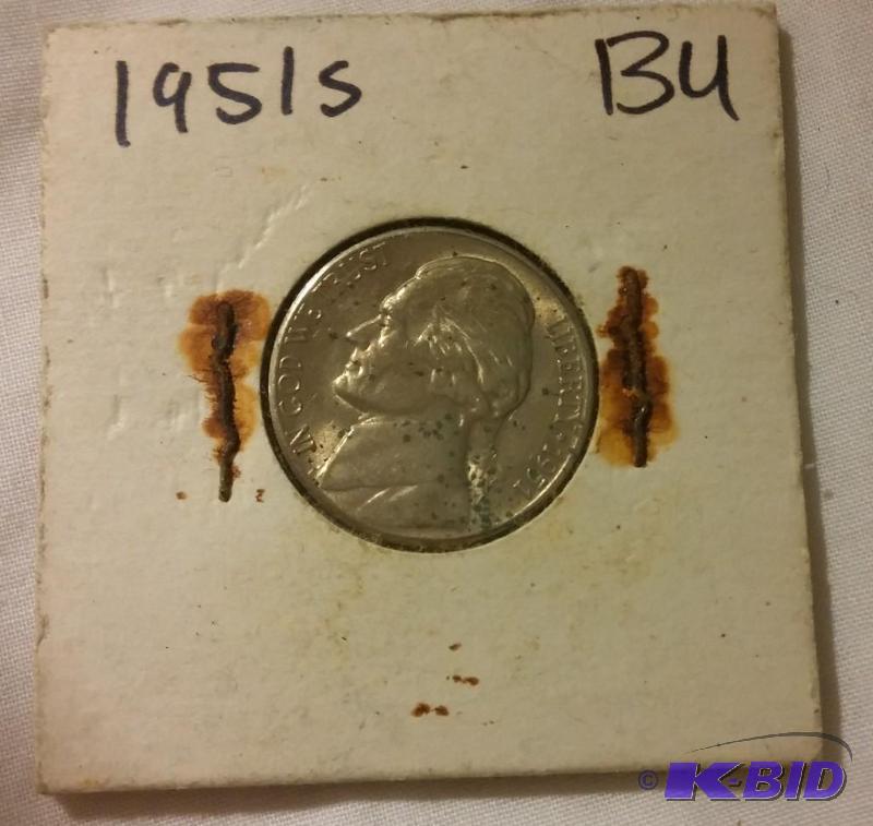 1951-S Jefferson Nickel...