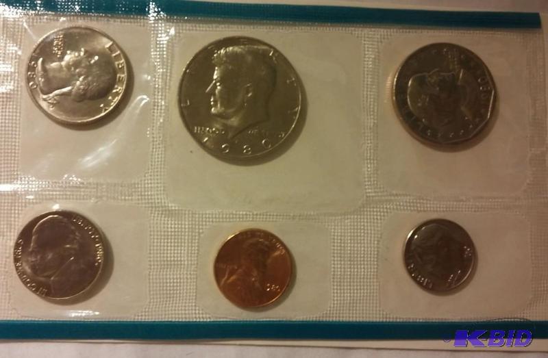 1980 Uncirculated US Mint Set...