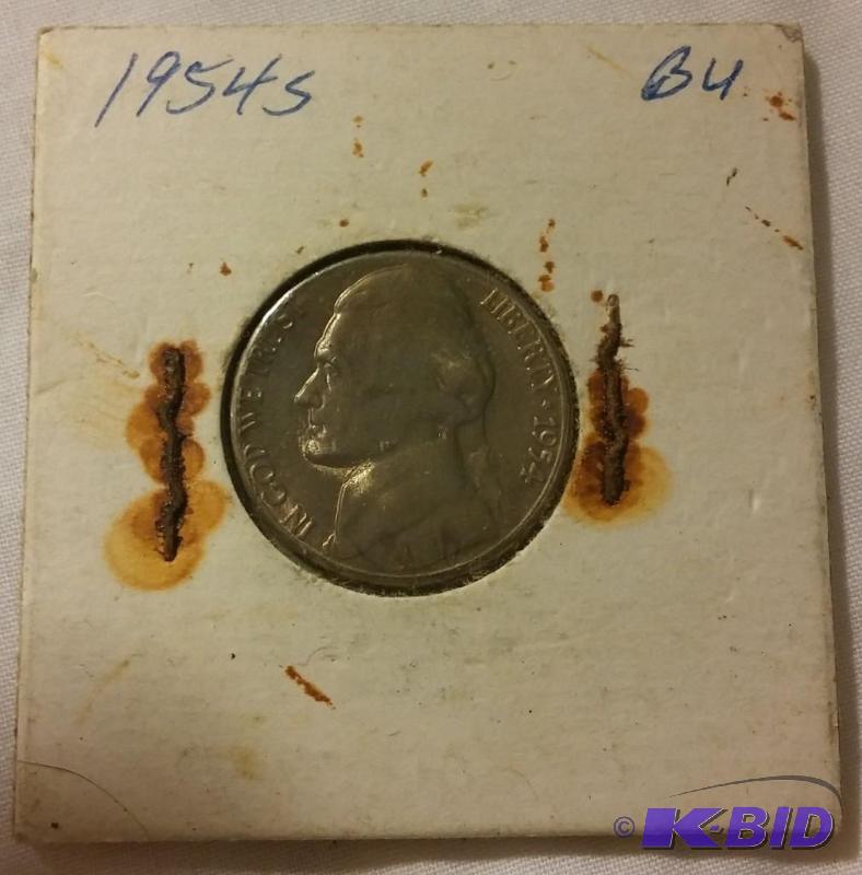 1954-S Jefferson Nickel...