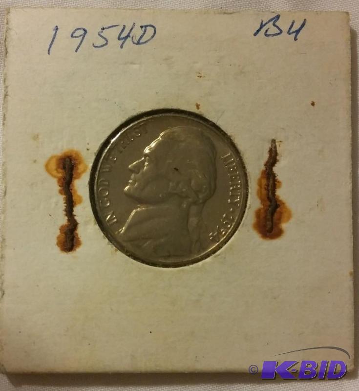 1954-D Jefferson Nickel...