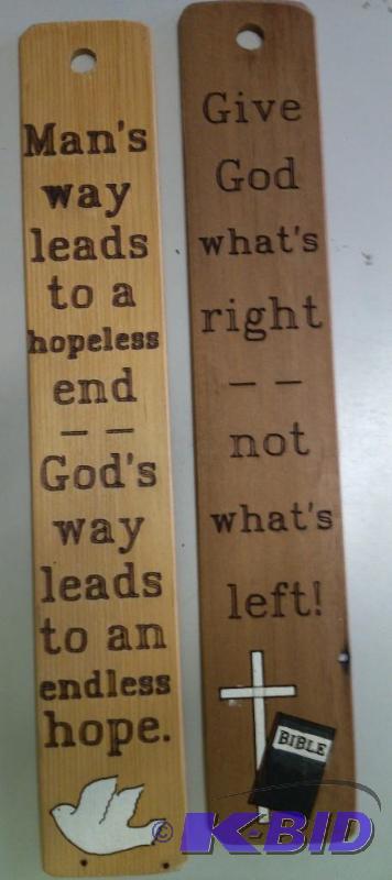 Set of 4 Hand Crafted laser printed religious...