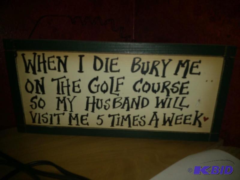 Golf Sign...