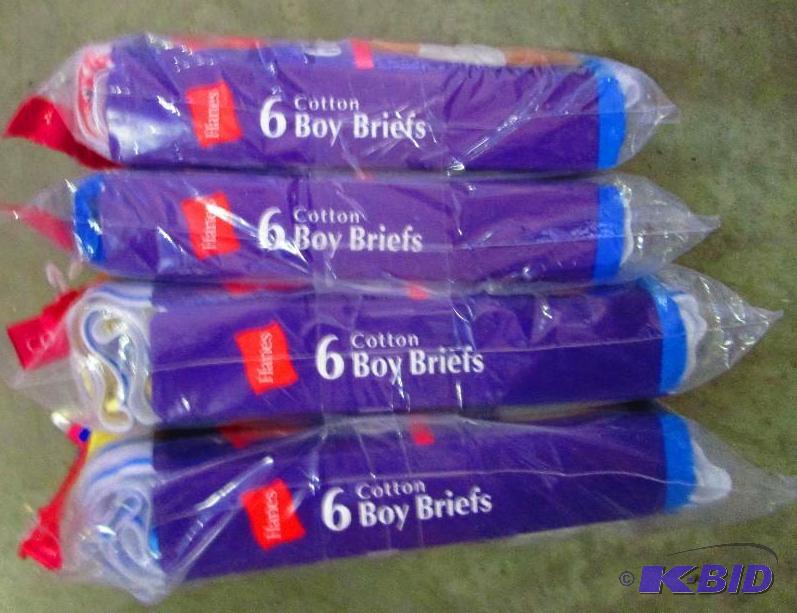 lot 100 image: 4 packs of boys underwear briefs...