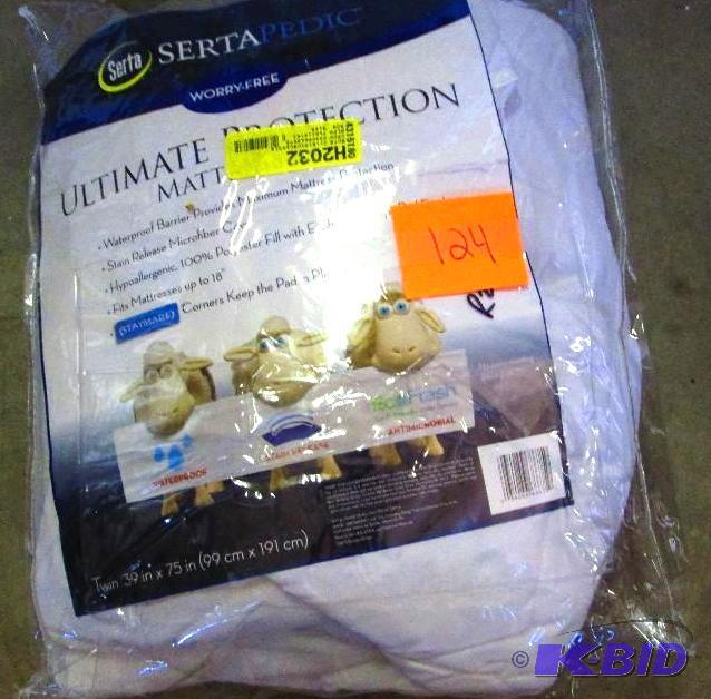 lot 124 image: Serta twin size ultimate protection mattress ...