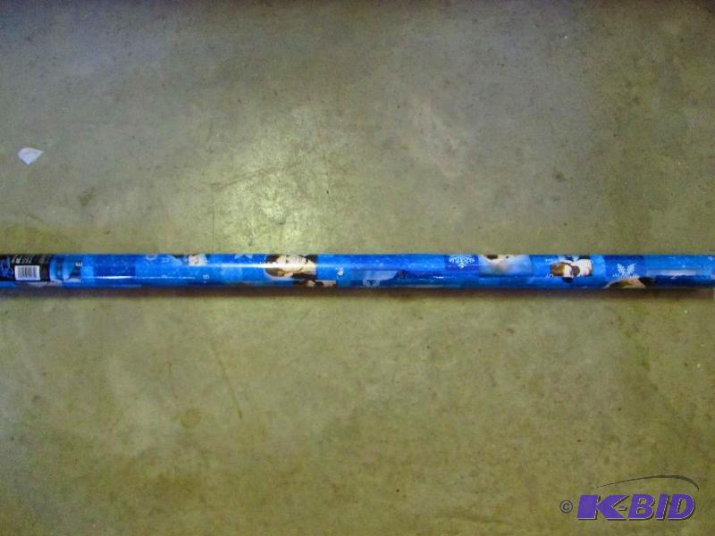 lot 126 image: Justin Beiber wrapping paper 60 square feet o...
