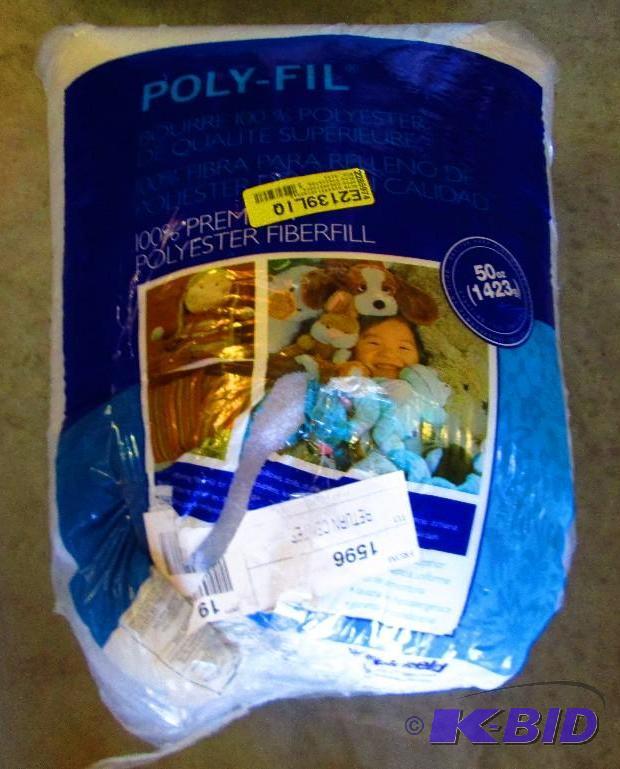 lot 129 image: Poly-fil 50oz. Bag...