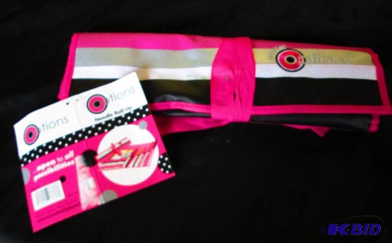 lot 166 image: Knitting needle rollup holder...