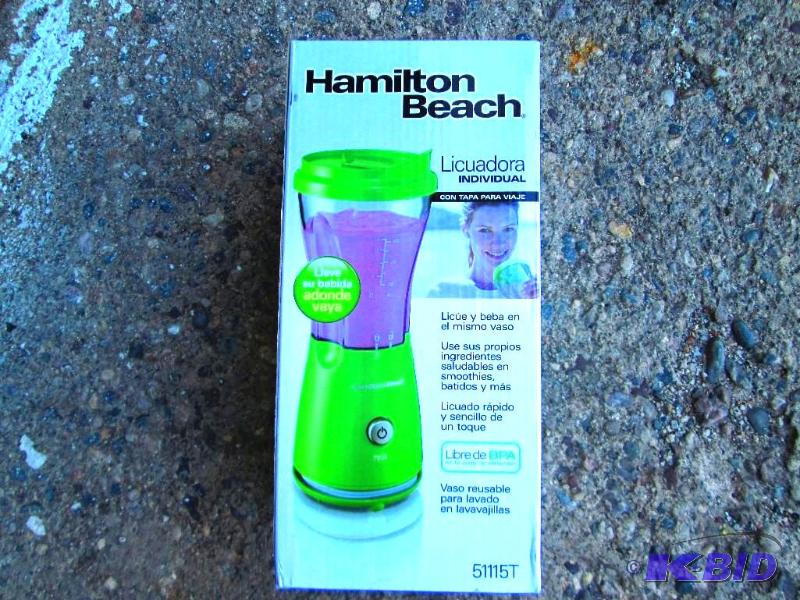 lot 18 image: Hamilton Beach single serve blender...
