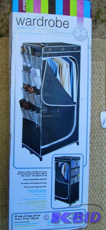 lot 46 image: Deluxe wardrobe sets up to 30" wide, 20&...
