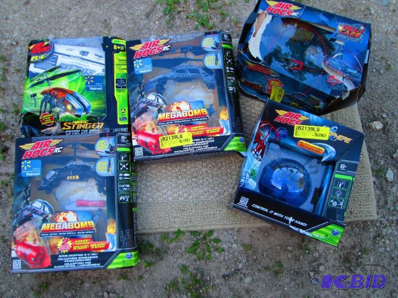 lot 47 image: Lot of untested Air Hogs flying and hover toy...