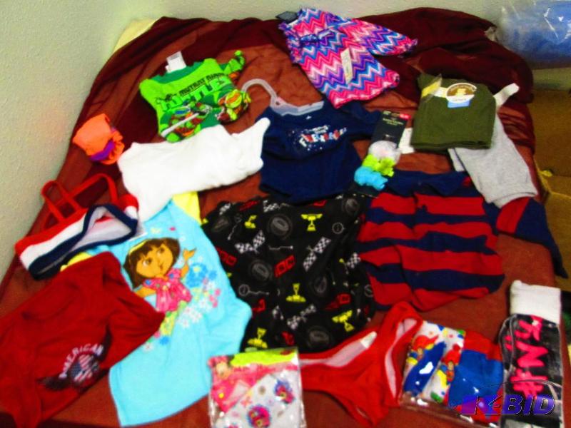 lot 73 image: Assorted baby and todler clothing all new mos...