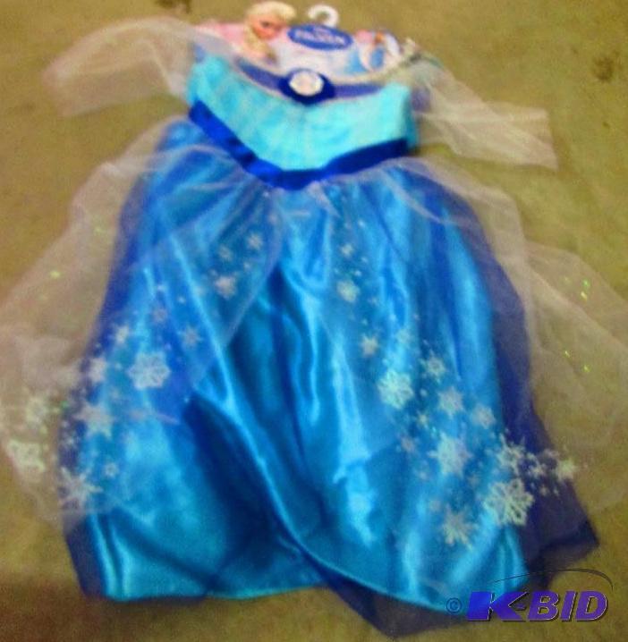 lot 96 image: Disney Frozen Elsa dress fits sizes 4-6X...