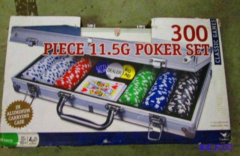 lot 98 image: 300 piece 11.5G poker set with aluminum carry...