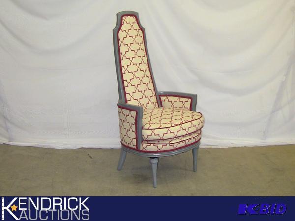 lot 39 image: Post Modern High Back Chair with Arms