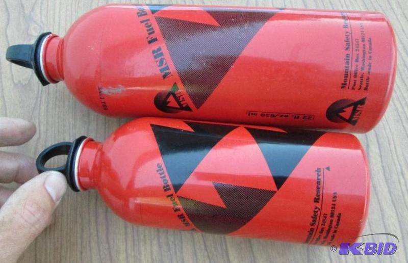 Pair of MSR fuel bottles...