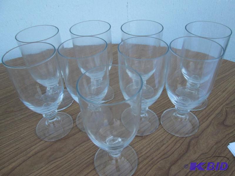 Set of 9 water glasses...