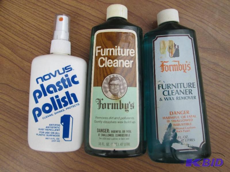 Furniture cleaner bottles...