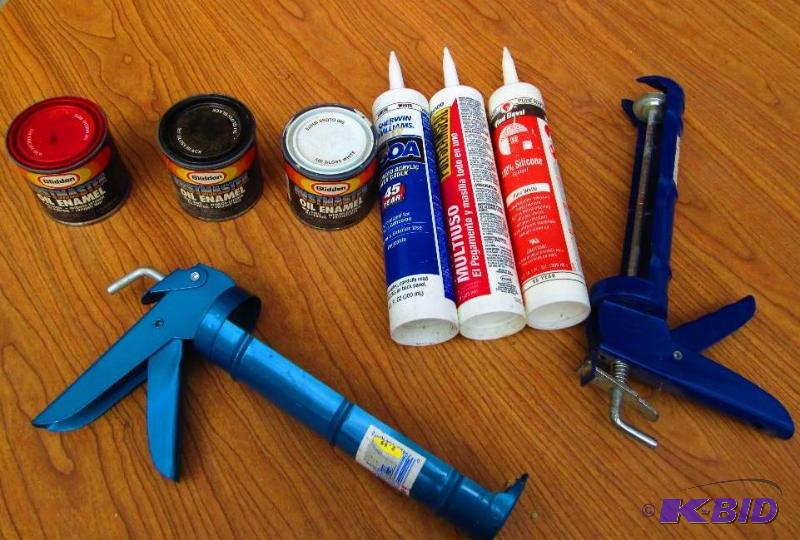 Caulk guns caulking, and tools...