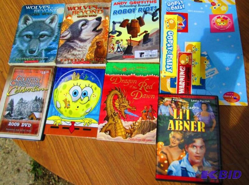 Lot of books and DVDS...