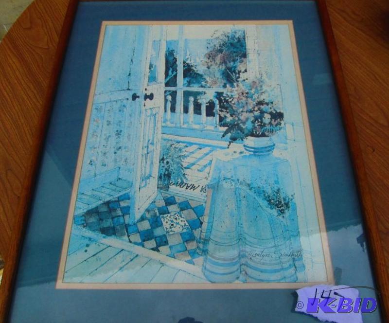 Framed and matted print...