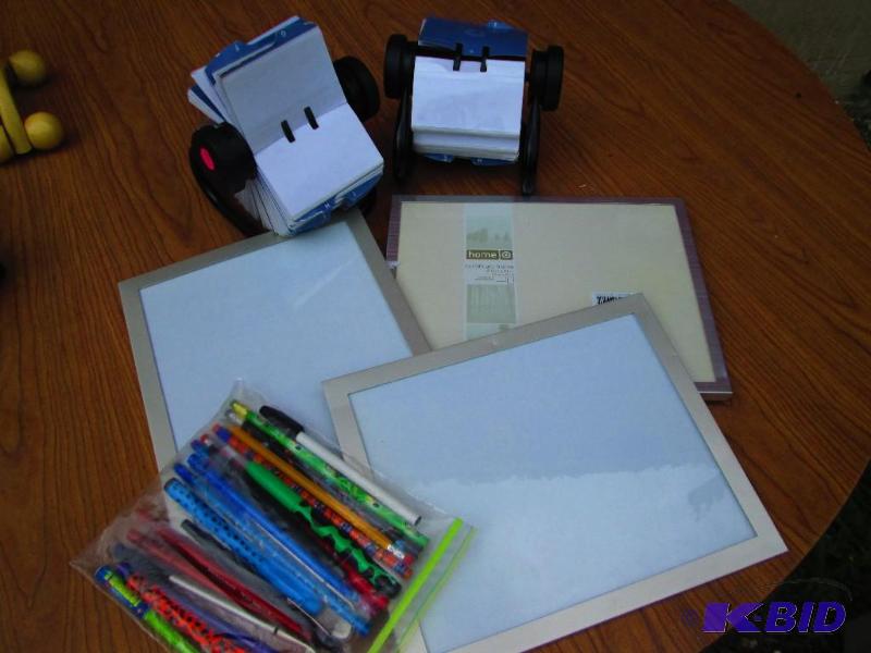 2 Rolodex and certificate frames...