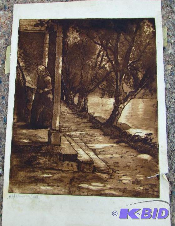 Afternoon call, signed print...